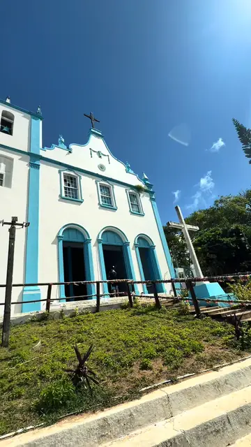 Coqueiros e mar em Morro de São Paulo